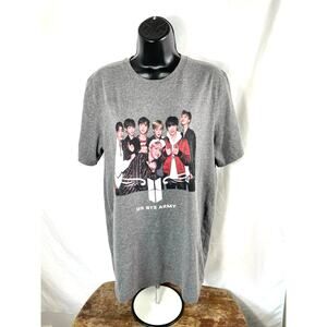 BTS Army Graphic T-Shirt Large K Pop Band Tee